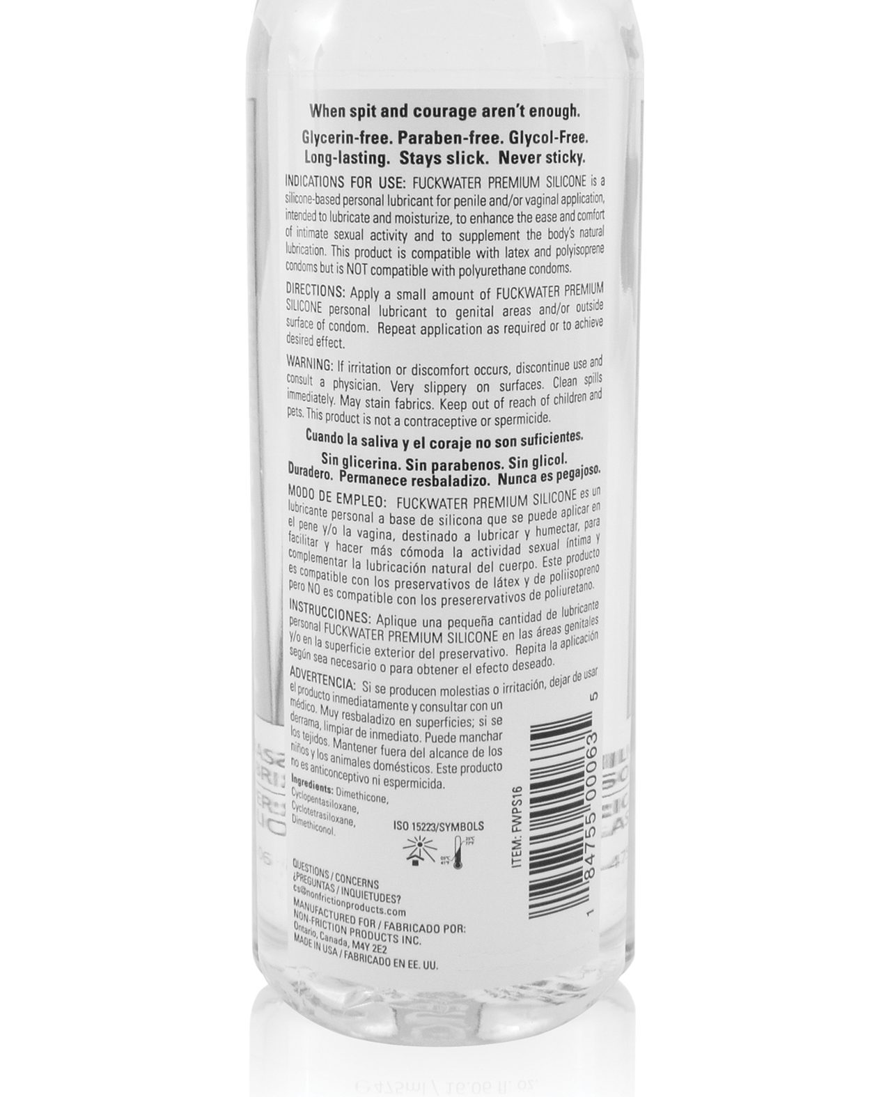 Order Fuck Water Premium Silicone - 16 oz online
