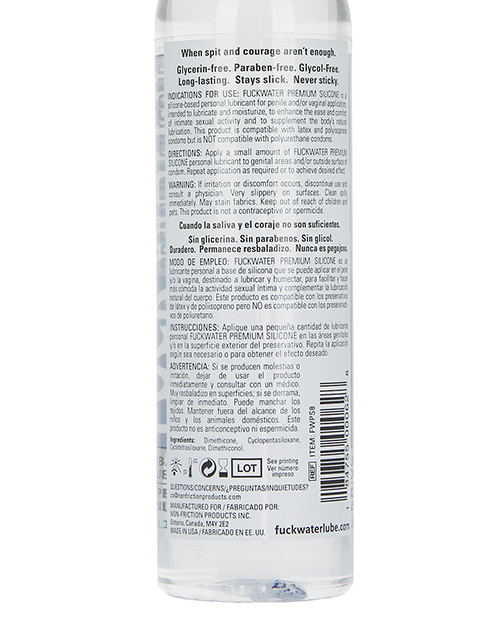 Order Fuck Water Premium Silicone - 8 oz online