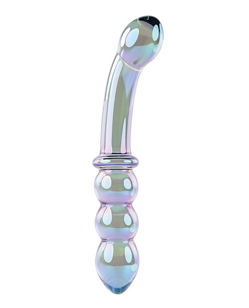 Gender X Lustrous Galaxy Wand Dual Ended Glass Massager - Green for sale