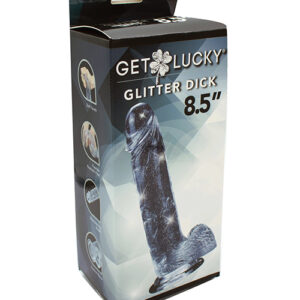 Shop Get Lucky 8.5" Real Skin Glitter Dick - Clear online