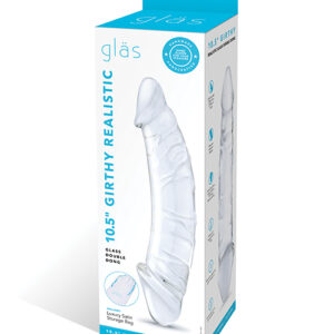 Shop Glas 10.5" Realistic Girthy Glass Double Dong - Clear online
