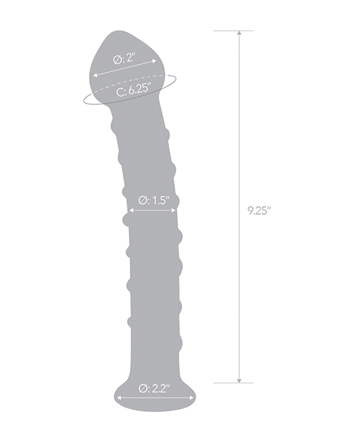 Buy Glas 10" Mr. Swirly Dildo - Red