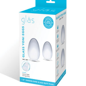 Shop Glas 2 pc Glass Yoni Eggs Set - Clear online