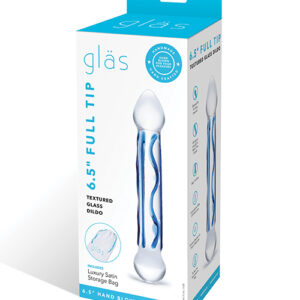 Shop Glas 6.5" Tip Textured Glass Dildo online