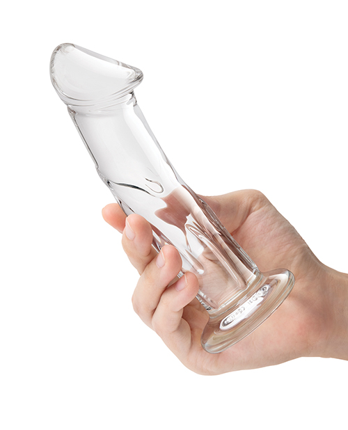 Glas 6" Dildo w/Veins & Flat Base for sale