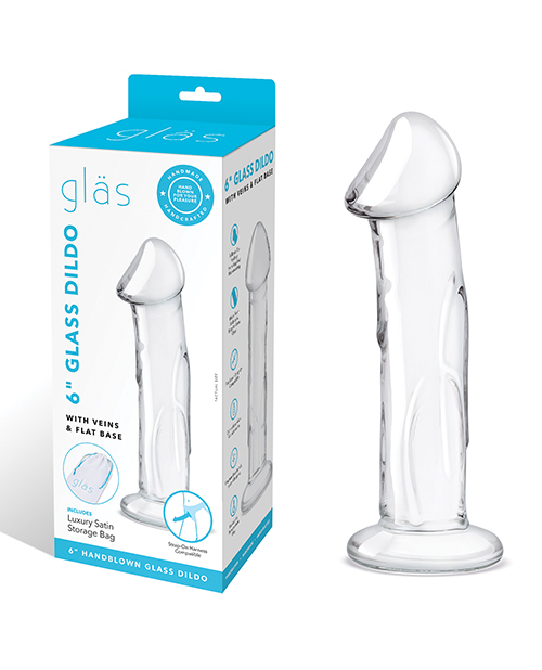 Shop Glas 6" Dildo w/Veins & Flat Base online