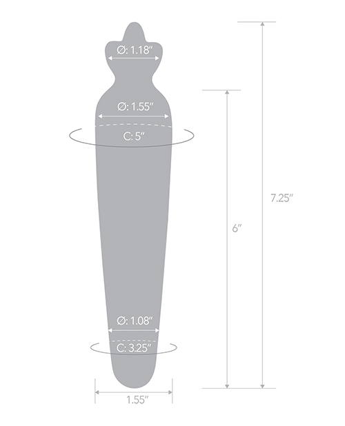 Shop Glas 7.25" Dildo Bunny's Secret