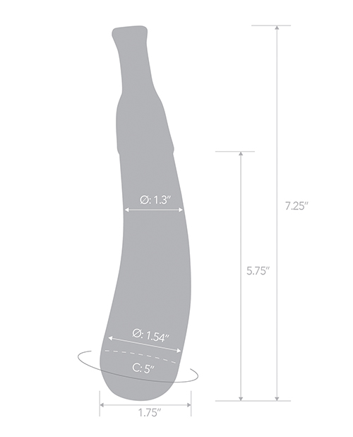 Shop Glas 7.25" Dildo Eggplant Ecstasy