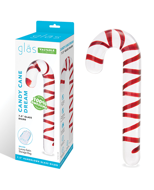 Shop Glas 7.5" Dildo Candy Cane Dream online