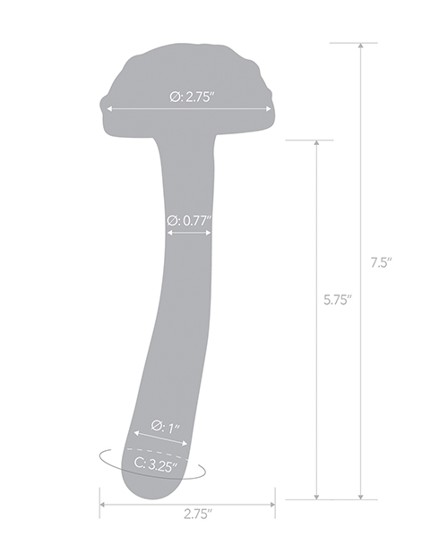 Shop Glas 7.5" Magic Mushroom Dildo