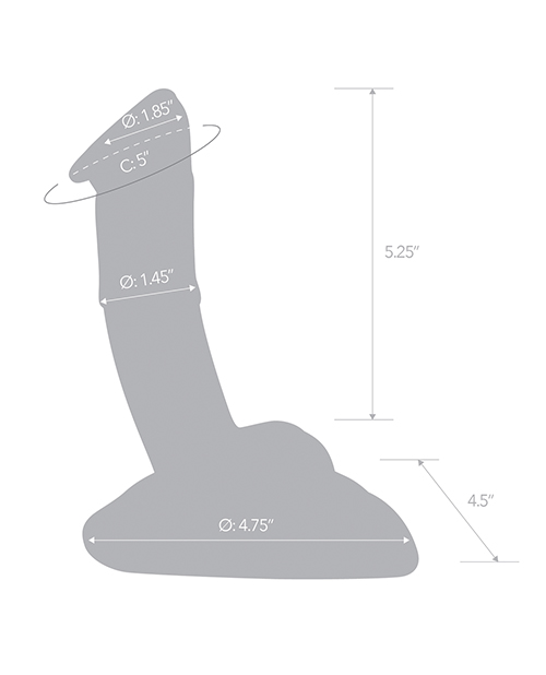 Shop Glas 7.5" Rideable Standing Cock w/Stability Base