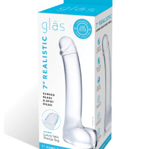Shop Glas 7" Realistic Curved Glass G-Spot Dildo online