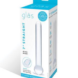 Shop Glas 7" Straight Glass Dildo - Clear online