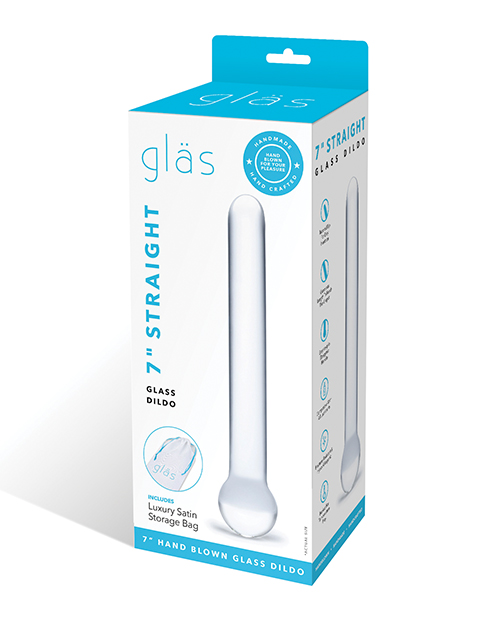 Shop Glas 7" Straight Glass Dildo - Clear online
