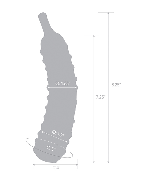 Shop Glas 8.25" Dildo Caressing Cucumber