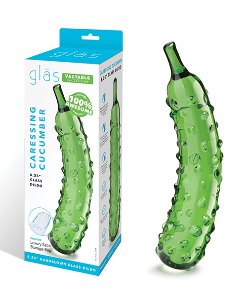 Shop Glas 8.25" Dildo Caressing Cucumber online