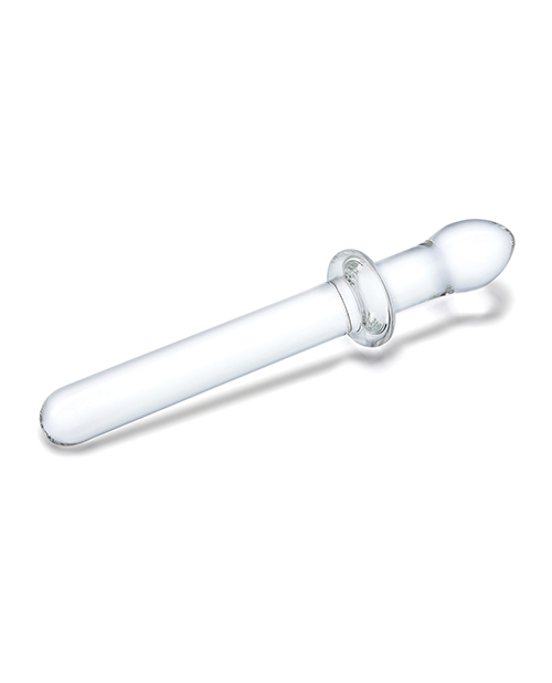 Glas 9.25" Classic Smooth Dual Ended Dildo - Clear for sale