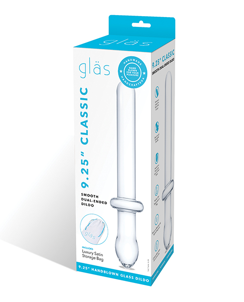 Shop Glas 9.25" Classic Smooth Dual Ended Dildo - Clear online