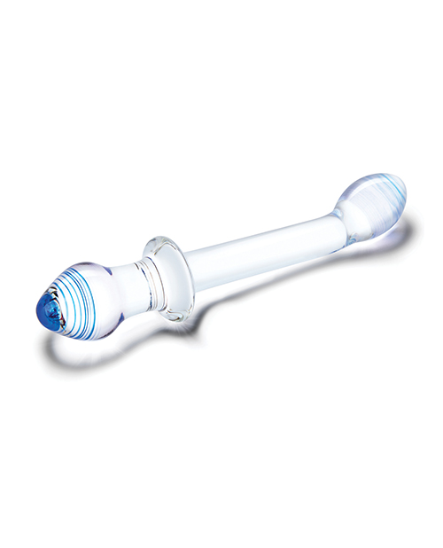 Glas 9.5" Double Play Dual Ended Dildo - Clear for sale