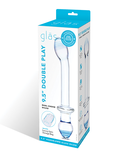 Shop Glas 9.5" Double Play Dual Ended Dildo - Clear online