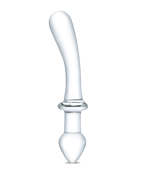 Order Glas 9" Classic Curved Dual Ended Dildo - Clear online