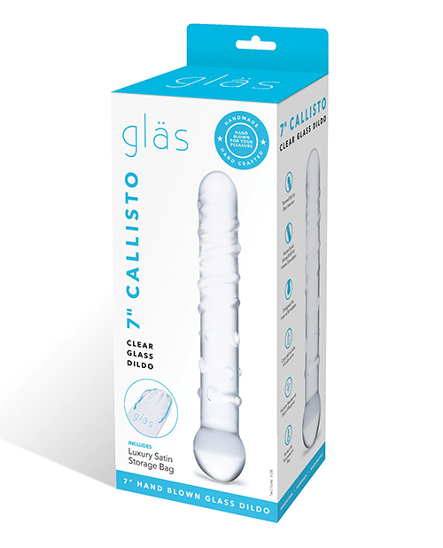 Shop Glas Callisto Glass Dildo - Clear online