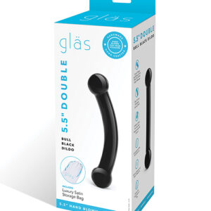 Shop Glas Double Bull Glass Dildo - Black online