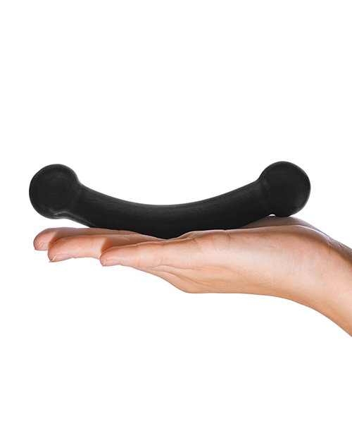 Buy Glas Glas Double Bull Glass Dildo - Black