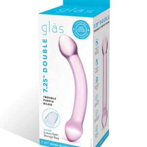 Shop Glas Double Trouble Glass Dildo - Purple online