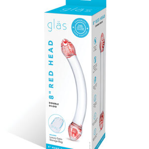 Shop Glas Red Head Double Glass Dildo online