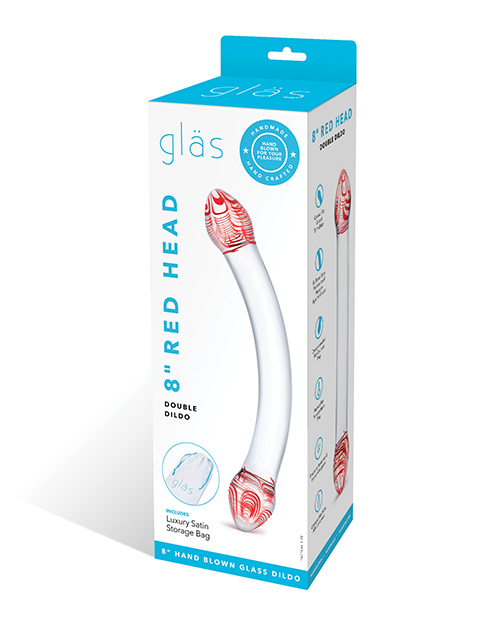 Shop Glas Red Head Double Glass Dildo online