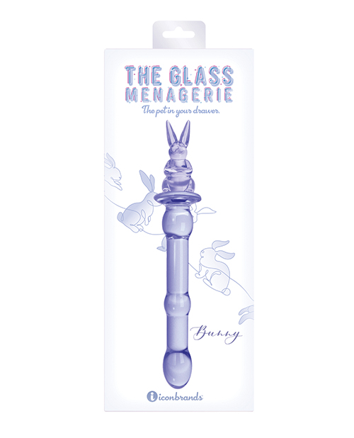 Shop Glass Menagerie Rabbit Glass Dildo - Pink online
