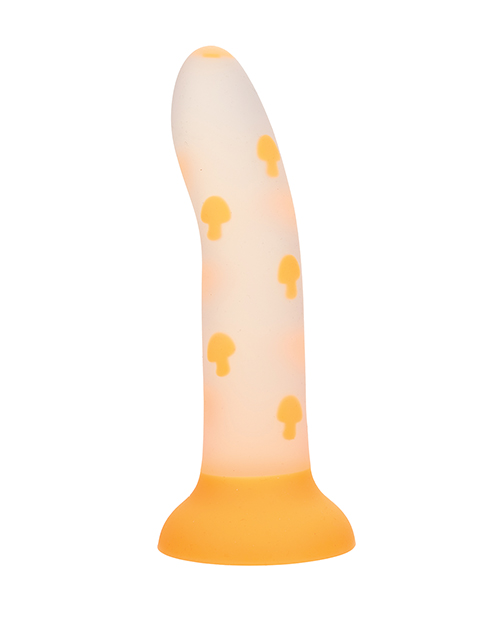 Order Glow Stick Mushroom Suction Cup Glow-in-the-Dark Dildo - Orange online