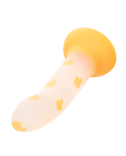 Glow Stick Mushroom Suction Cup Glow-in-the-Dark Dildo - Orange for sale