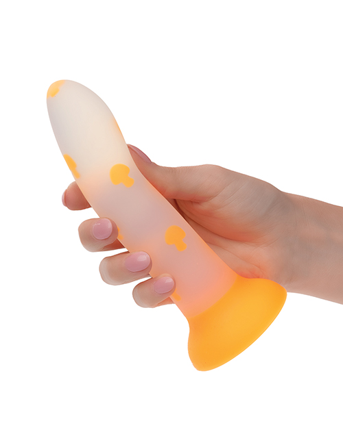 Buy Glow Stick Glow Stick Mushroom Suction Cup Glow-in-the-Dark Dildo - Orange