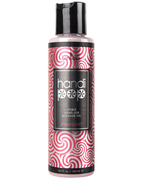 Shop Handipop Hand Job Massage Gel - 4.2 oz Bottle Strawberry online