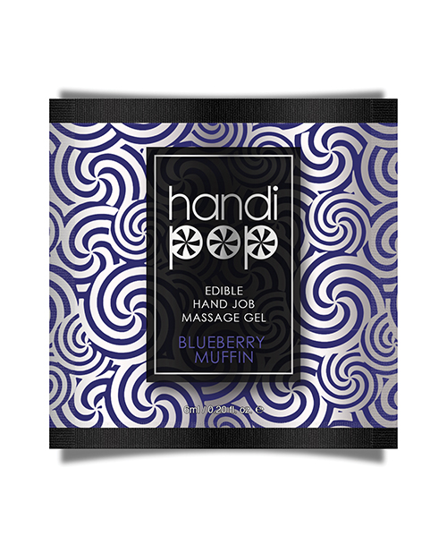 Shop Handipop Hand Job Massage Gel Single Use Packet - 6 ml Blueberry Muffin online
