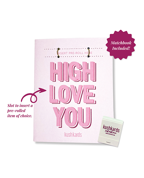 Order High Love You Greeting Card w/Matchbook online