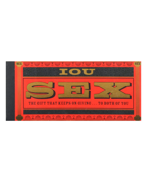 Shop I.O.U Sex Checks Coupon Book online