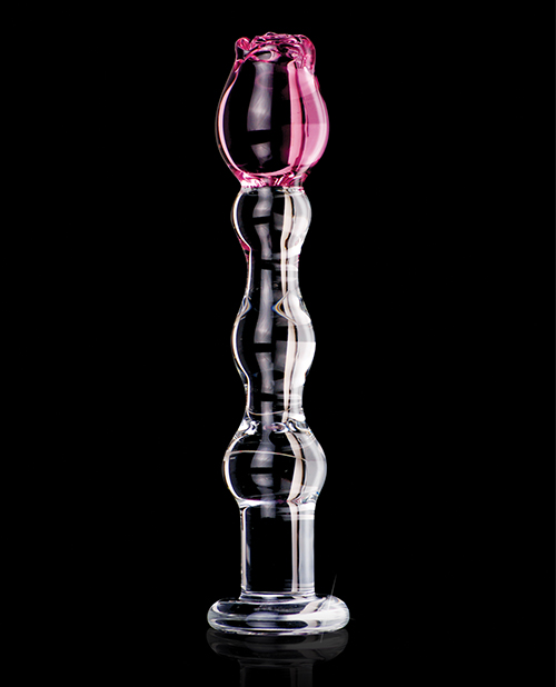 Buy Icicles Icicles No. 12 Hand Blown Glass Massager - Clear w/Rose Tip