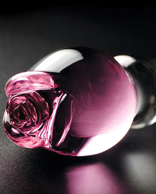 Shop Icicles No. 12 Hand Blown Glass Massager - Clear w/Rose Tip