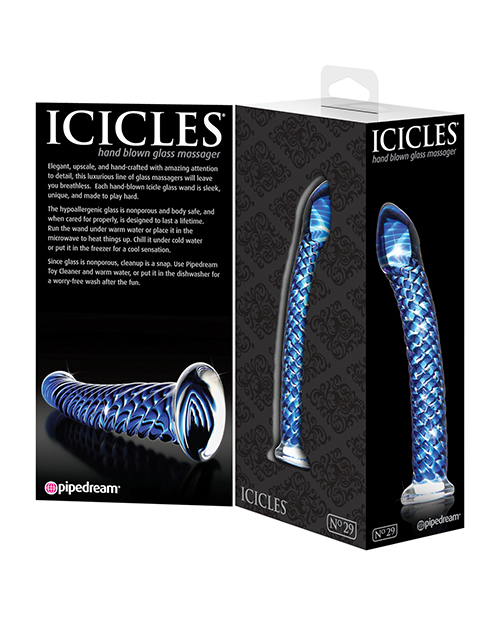 Order Icicles No. 29 Hand Blown Glass - Clear w/Ridges online