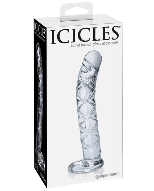 Shop Icicles No. 60 Hand Blown Glass G Spot Dong - Clear online