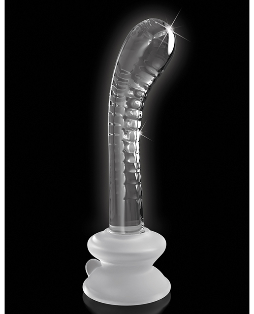 Icicles No. 88 Hand Blown Glass G-Spot Massager w/Suction Cup - Clear for sale