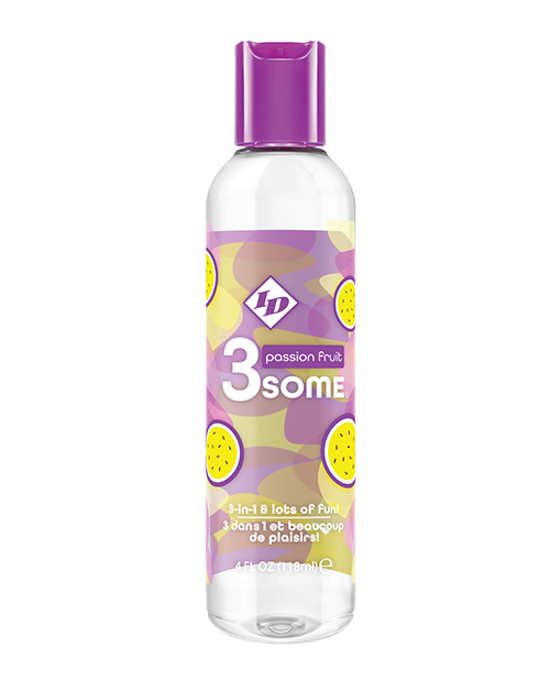 Shop ID 3some 3 in 1 Lubricant - 4 oz Passion Fruit online