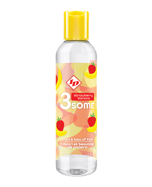 Shop ID 3some 3 in 1 Lubricant - 4 oz Strawberry Banana online