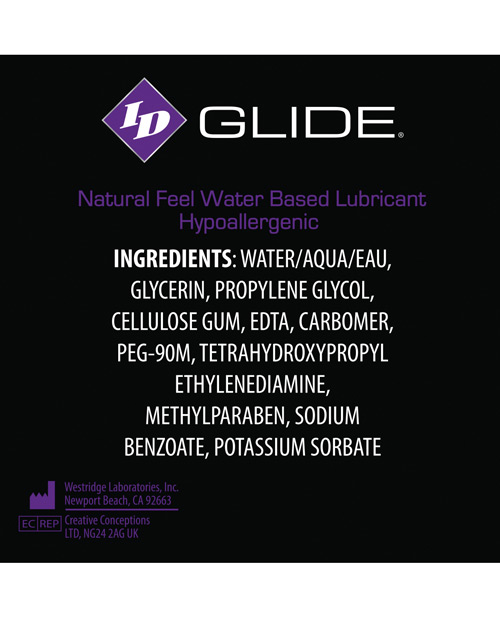 Order ID Glide Water Based Lubricant - 2.2 oz Flip Cap Bottle online