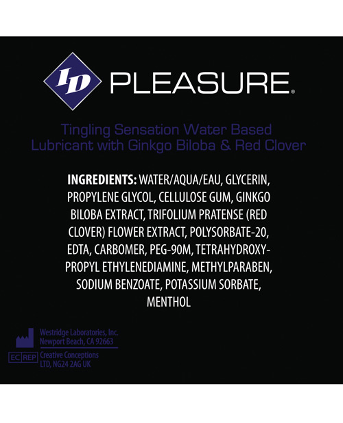 Order ID Pleasure Waterbased Tingling Lubricant - 1 oz Pocket Bottle online