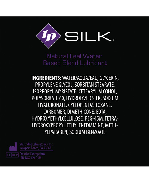 Order ID Silk Natural Feel Lubricant - 2.2 oz Flip Cap Bottle online