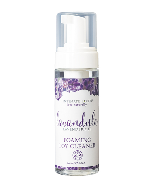 Shop Intimate Earth Foaming Toy Cleaner - 200 ml Lavandula Lavender Oil and Rosemary Extracts online